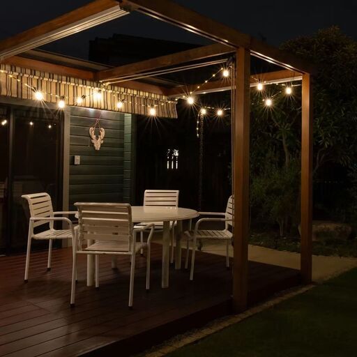 【店頭引き取り限定】NEWGALE ファイヤーフライ LED ストリングライト 12m 20球 屋外用