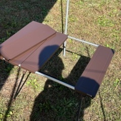 【1度のみ使用】キャンプテーブル、ワークマン、折り畳みの画像