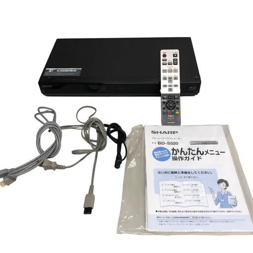 F1013 ジャンク扱い シャープ SHARP ブルーレイ ディスクレコーダー BD/HDD BD-S520 2013年製 石狩市