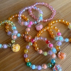 【決まりました】女の子キラキラブレスレット7個セット