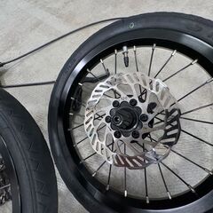 14インチ折りたたみ自転車から取り外した純正部品一式を差し上げます！の画像