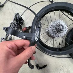 14インチ折りたたみ自転車から取り外した純正部品一式を差し上げます！の画像