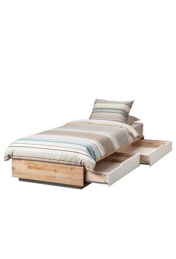 IKEA MANDAL マンダール　シングルサイズ ベッドフレーム　収納付き