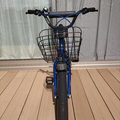 18インチ自転車　青の画像