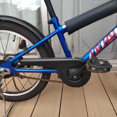 18インチ自転車　青の画像
