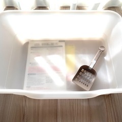 【あげます】新品未使用　猫トイレの画像