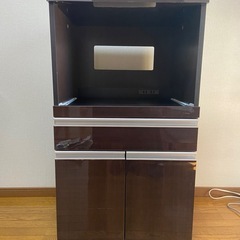 【中古美品】レンジ収納 キャスター付き 
