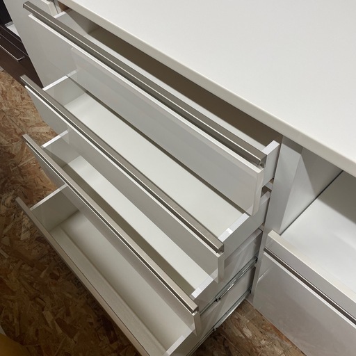 ニトリ　レンジボード　1600mm ゾロ　ホワイト　大容量　クリーニング済み　ジャングルジャングル貝塚店　貝塚市　二色浜