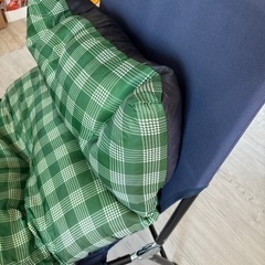 難あり。リクライニングチェア　サマーベッドと緑布団の画像