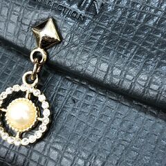 【792】ロングウォレット LANVIN  ブラックの画像