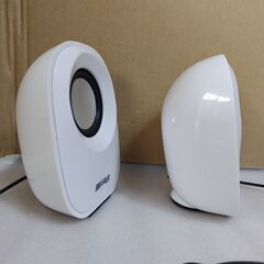 正常作動品　BUFFALO 　PC スピーカー　BSSP29U　ホワイトの画像