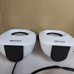 正常作動品　BUFFALO 　PC スピーカー　BSSP29U　ホワイトの画像