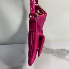 ☆値下げ☆K2410-307　kate spade リボン ショルダーバッグ ピンク 中古 汚れあり②の画像