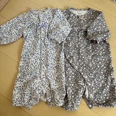 50-70　tete a tete  新生児　女の子　ロンパース　
