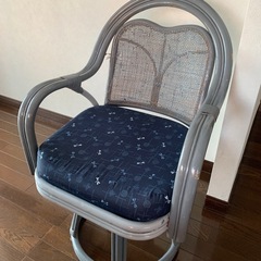 和風　回転椅子の画像