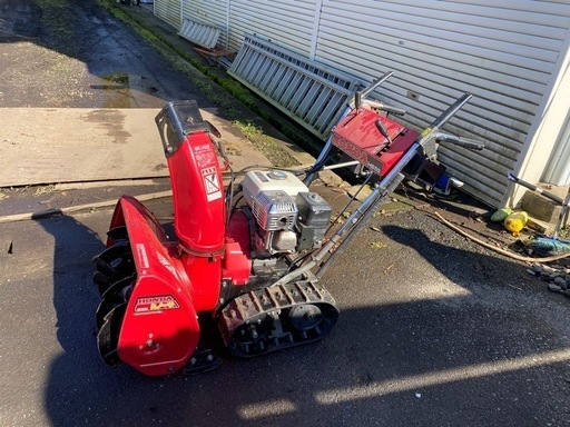 ホンダ HS55 除雪機始動、オーガ回転、走行確認