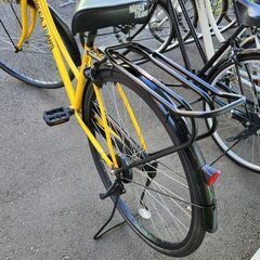 ★店頭にて試乗可★ J7823　ASAHI　アサヒサイクル　シティサイクル　メガトランス 276-L　イエロー　27インチ　６段変速　簡易クリーニング済　【リユースのサカイ柏店】　 中古自転車 　流山市 中古自転車 松戸市 中古自転車 我孫子市 中古自転車 船橋市 中古自転車 守谷市 中古自転車 取手市 中古自転車　の画像