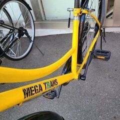 ★店頭にて試乗可★ J7823　ASAHI　アサヒサイクル　シティサイクル　メガトランス 276-L　イエロー　27インチ　６段変速　簡易クリーニング済　【リユースのサカイ柏店】　 中古自転車 　流山市 中古自転車 松戸市 中古自転車 我孫子市 中古自転車 船橋市 中古自転車 守谷市 中古自転車 取手市 中古自転車　の画像