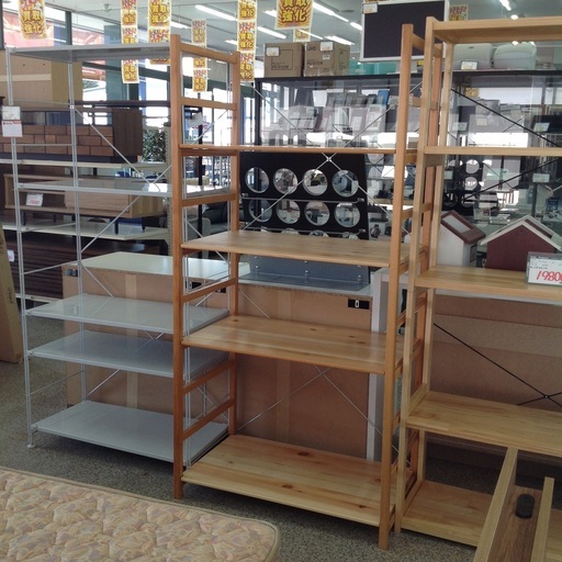 「ジモティー見た」で5％OFF！【ユニットシェルフ】ユニットシェルフ　フリーラック シェルフ キャビネット:ナチュラル