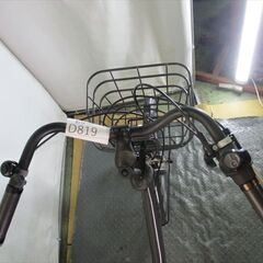 Ｄ819　★整備済み　中古　3人乗り対応　子乗せ付自転車★ブリヂストン　ビッケ【20インチ　　グレイ】の画像