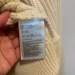 H&Mコットンミックスニット0円の画像
