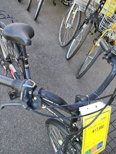 ★店頭にて試乗可★ J7827　シティサイクル　pour_toujours　プール トゥジュール　ブラック　27インチ　6段変速　オートライト　簡易クリーニング済　【リユースのサカイ柏店】　 中古自転車 　流山市 中古自転車 松戸市 中古自転車 我孫子市 中古自転車 船橋市 中古自転車 守谷市 中古自転車 取手市 中古自転車　