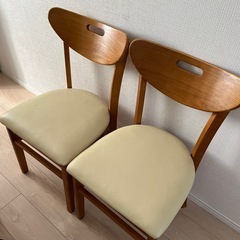 【お取引成立】ダイニングチェア2脚セット