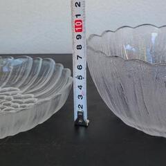 昭和レトロ　ガラス食器　サラダボウル 2点セットの画像