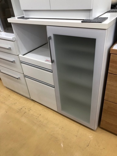 【軽トラック貸出サービス有】キッチンボード　ニトリ　ヨゴレ有　ホワイト