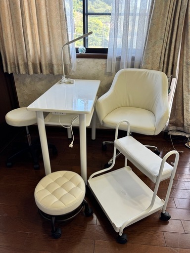 ネイル机　椅子セット