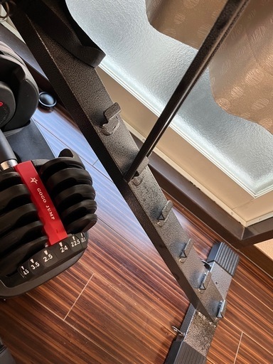 筋トレグッズ】トレーニングチェア、可変式ダンベル2つセット