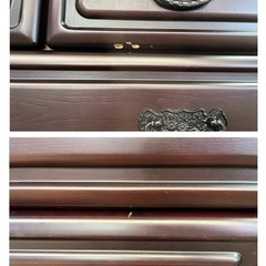 NO.1859【鍵無し】箪笥 民芸家具 引出し 5段 収納 家具 中古の画像