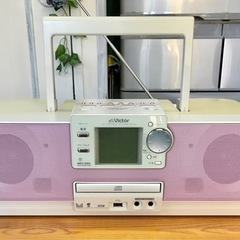 【USED】ピンクの可愛いCDシステムポータブル　Victor ...