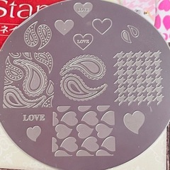 ハート 千鳥 ペイズリー柄 ネイルスタンプ
