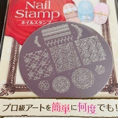 バラ レース 花柄 ネイルスタンプの画像