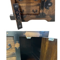 NO.1860 箪笥 車箪笥 時代箪笥 民芸家具 収納 家具 中古の画像