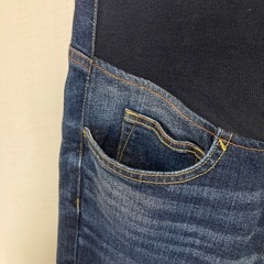 マタニティ　デニム　ズボン　パンツ　無印の画像