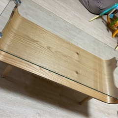ガラステーブル センターテーブル ローテーブル 美品の画像