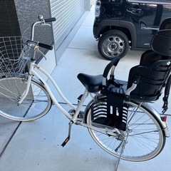 決まりました^_^自転車　チャイルドシート付き