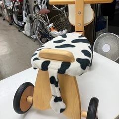 ☆値下げ☆取引場所 南観音 K2410-319 I’m TOY うし柄 三輪車 四輪車 汚れキズありの画像