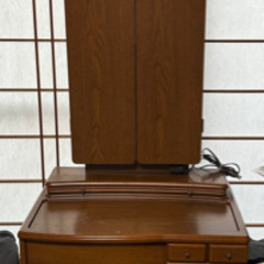 【半額セール中】木製の三面鏡　