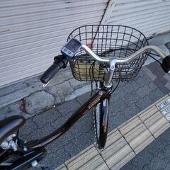 [BRIDGESTONE]Assista(アシスタ)26吋 電動アシスト自転車 6.6Ahバッテリー+充電器(カラメルブラウン)の画像