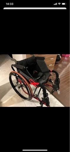 車椅子　ox  赤