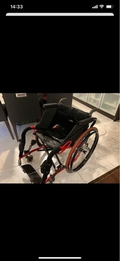 車椅子　ox  赤