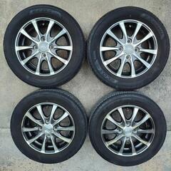 軽自動車タイヤアルミホイル4本155/65R13 7部山 ヨコハ...