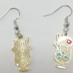 ハンドメイド ピアス パフェクリームの画像