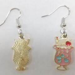 ハンドメイド ピアス パフェ イチゴの画像