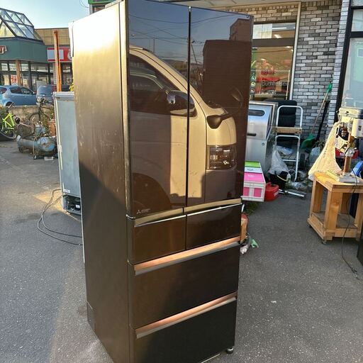 良品 MITSUBISHI 三菱電機 スマート大容量 517L 6ドア冷蔵庫 MR-WX52F-BR 2021年製 自動製氷