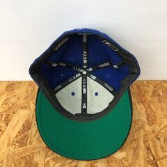 【797】ベースボールキャップ Supreme Sﾛｺﾞ ﾌﾞﾙｰの画像