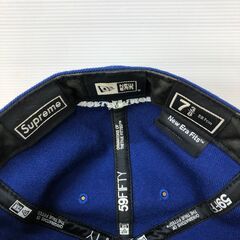 【797】ベースボールキャップ Supreme Sﾛｺﾞ ﾌﾞﾙｰの画像